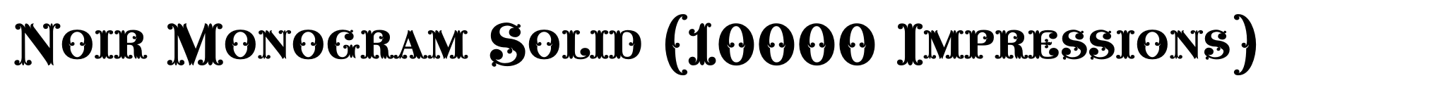 Noir Monogram Solid (10000 Impressions) image